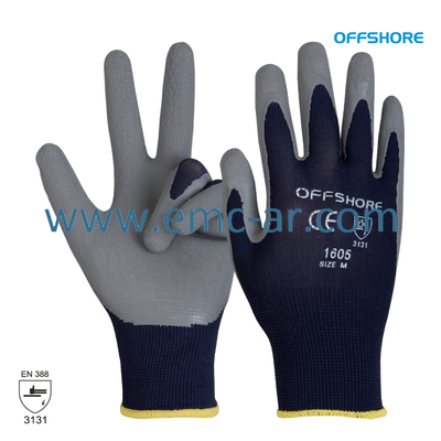 Manusa tricotata nylon, cu aplicatii din latex pe palma LATEXGRIP