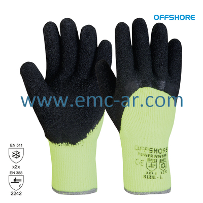 Manusa tricotata acril, cu aplicatii din latex pe palma, protectie la temp. scazute WINTERGRIP