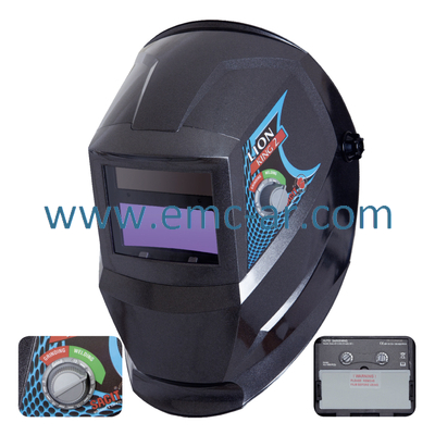 Masca de protectie cu prindere pe cap si geam optoelectronic pentru sudura LION KING