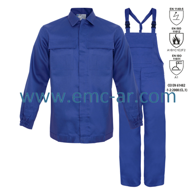 Costum salopeta cu pieptar antistatic ignifugat  ARCO