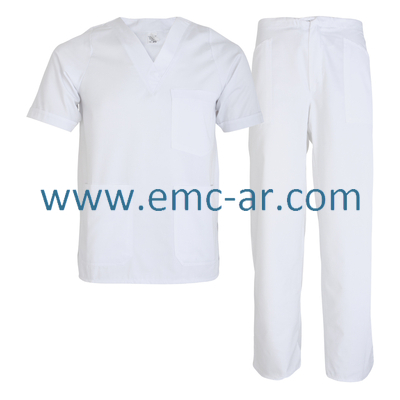 Costum alb din tercot medic MEDA